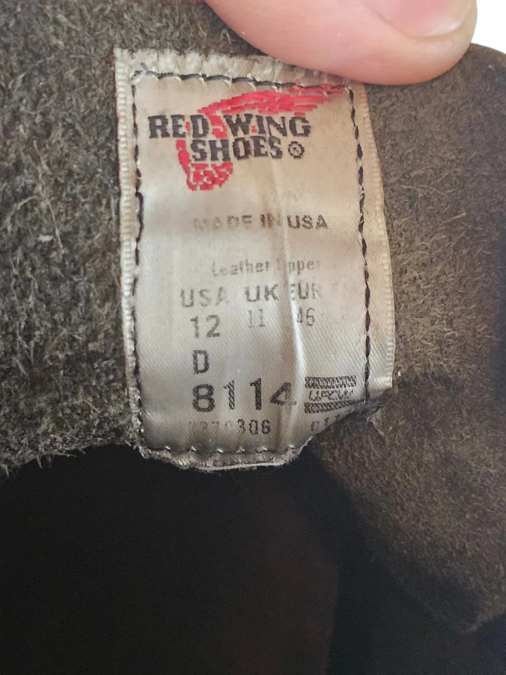 Red Wing Iron Ranger 8114 Men's Leather Work Boots Size: 12 D Made in USA